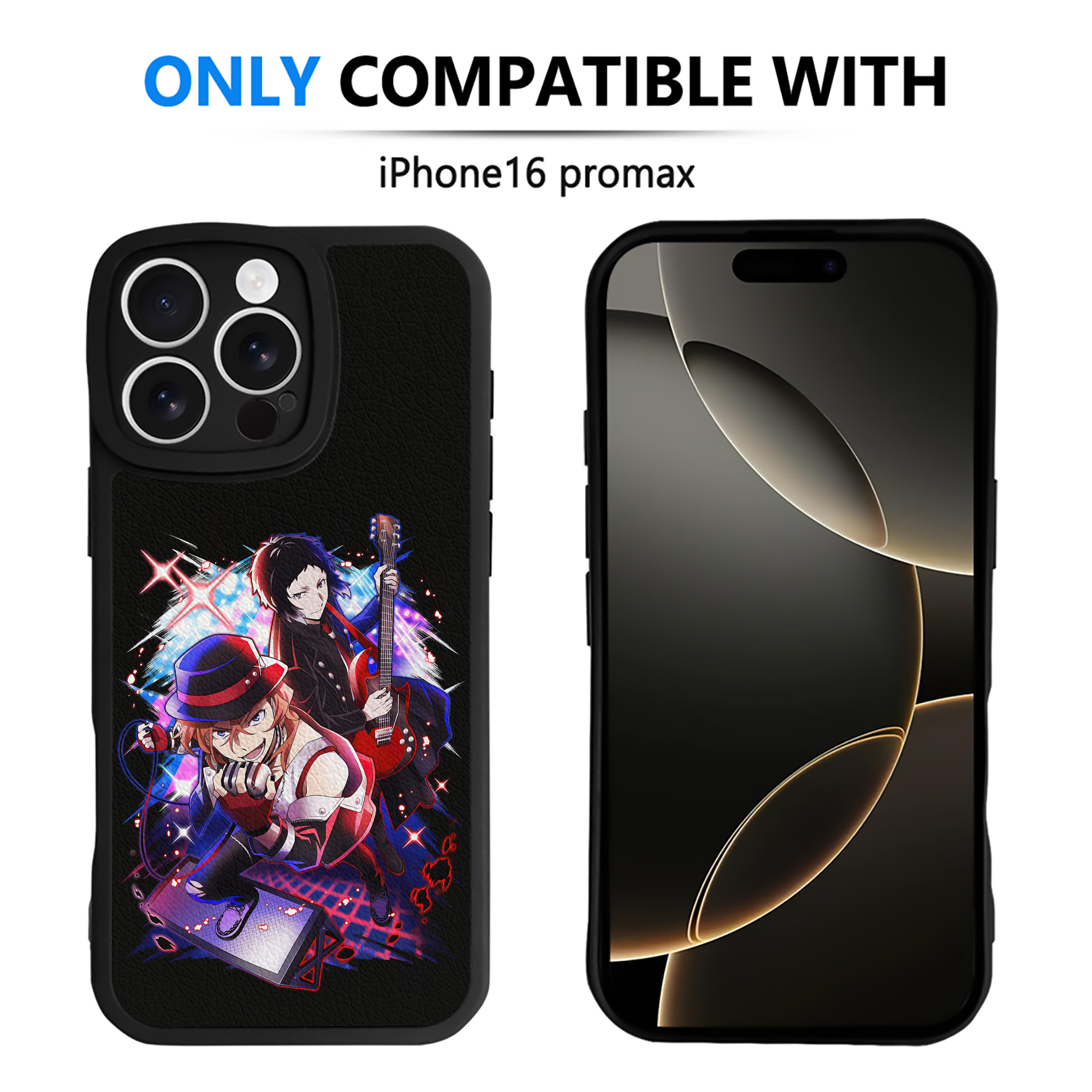 （画像用） 文豪ストレイドッグス Bungo Stray Dogs 【iPhone 16シリーズ対応】シリコンスマホケース（レザー調） 材質：シリコン